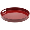 Kotobuki Red Lacquer Serving Tray, 13-1/2-Inch