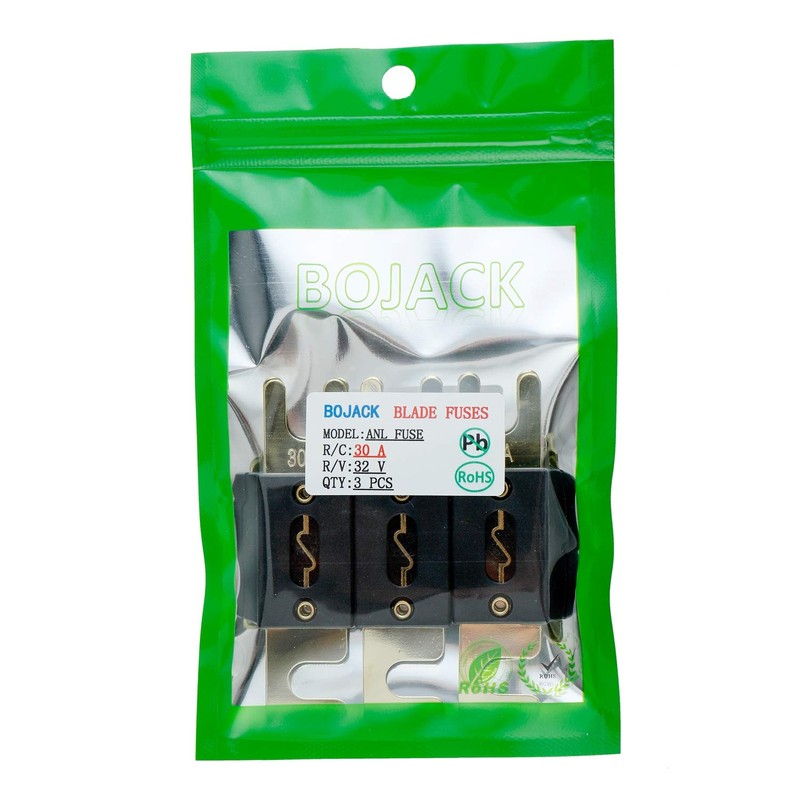 BOJACK 30 Amp 32 VDC ANL Blade Fuse for car