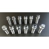 RSRacing SBC Chevy Chrome 6pt Header Bolt 12pc Kit 3/8"-16