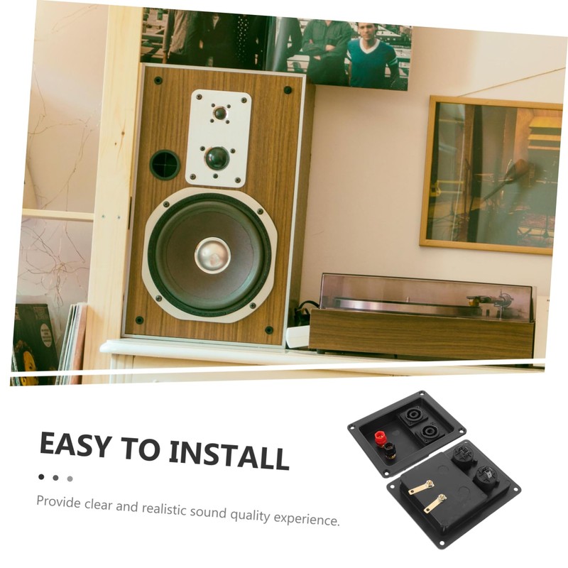 LALAFINA 2pcs Speaker Box Terminal Connector Kit Reliable Speaker Enclosure