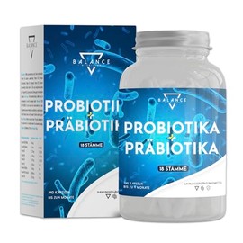 Probiotics and prebiotics - 240 capsules | Probiotic capsules | Probiona cultures complex capsules | prebiotics, digestive enzymes + inulin | flora build-up | up to 20 billion CBE