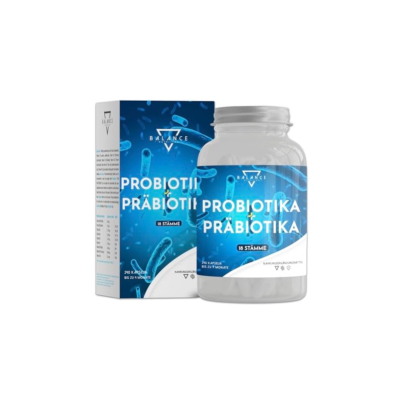 Probiotics and prebiotics - 240 capsules | Probiotic capsules |