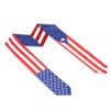 USA And Puerto Rico Flag Graduation Stole, Satin Embroidery Graduation