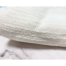 ATHENA [10 Sheets] Bath Towel, 8.7 x 35.4 inches (22 x 90 cm), 2.3 oz (65 g), Hair Towel, Uneven Body Towel, Hotel Style, Beauty Salon, Hair Salon, 100% Cotton
