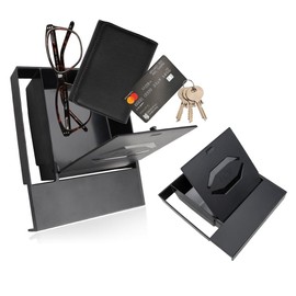 Wuidail Center Console Hidden Box Organizer Compatible For 2016-2023 Toyota Tacoma Accessories Armrest Hidden Storage Box Secret Compartment Press To Open and Close #6430