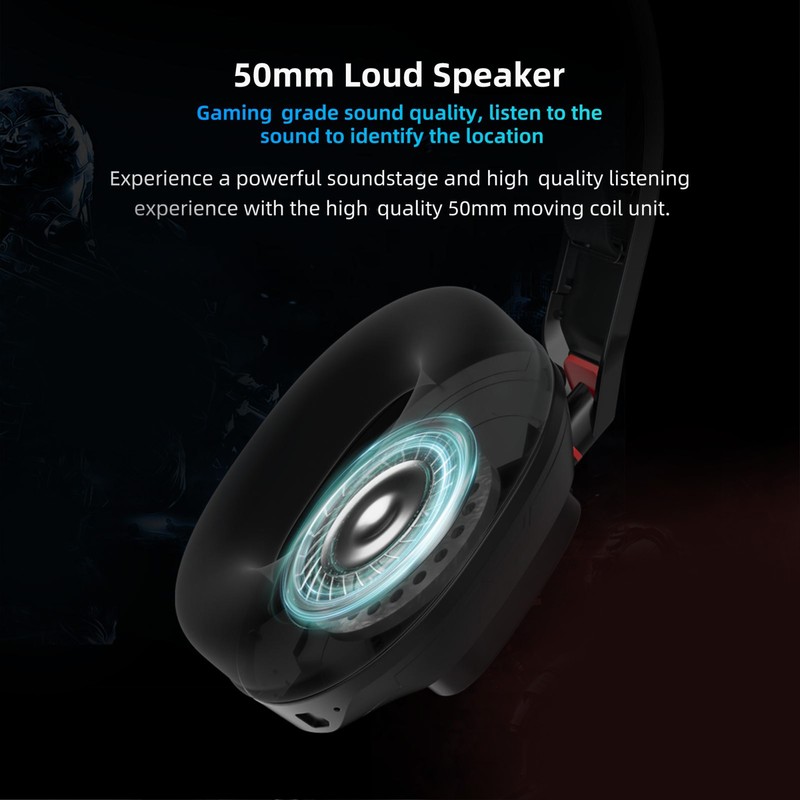 Wired Gaming Headset 2.4G Receiver Bluetooth 4 Modes Adjustable Headband