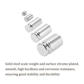 Kozelo Scale Calibration Weight Set 1g 2g 5g 10g 20g x M1 Precision Chrome Plated Steel Gram Weight for Digital Jewelry Scales Science Laboratory Balance