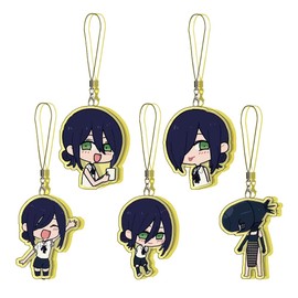 Chainsorman Lesée Key Holder, Set of 5/6, Makima, Dengi, Aki Hayakawa Smartphone Strap, Cute Item, Acrylic Key Chain, Hanging Bag, Keepsake, Birthday Gift, Unofficial, Set of 5