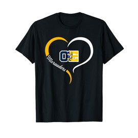 Ovid-Elsie Marauders Logo Half Heart Slogan HS T-Shirt