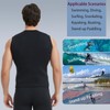 Lemorecn Wetsuit Top for Men Women,3mm Sleeveless Front Zip Neoprene