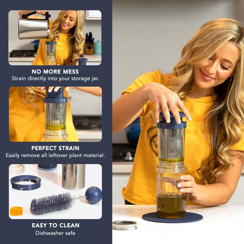 Magical Butter Filter Press Strainer for Infusions and 3 Pack