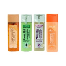 Magic Hair Shampoo Pilostrong, Acondicionador Pilostrong, Magic Hair Tratamiento Diurno y Tratamiento Nocturno (4 Pack) Magic Hair Tratamiento, Tratamiento Diurno Magic Hair, Magic Hair Tratemiento