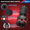Rizom 3-Piece Quick Release Impact Bit Holders, 1/2 3/8 1/4-Inch