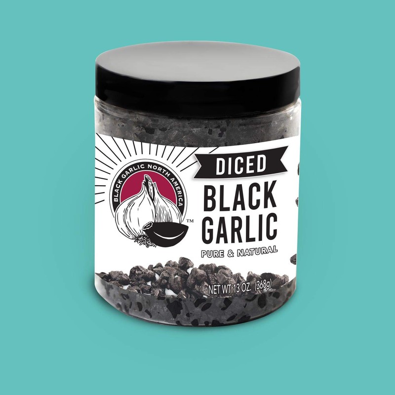 Diced Black Garlic Cloves - 13oz - Kosher Certified