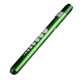 Diagnostic Medical Penlight Pen Torch Reusable LED Pen Light Medical Penlight with Pupil Gauge Flashlight Doctor Nurse EMT Emergency Torch Green