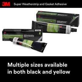 3M 3M Black Super Weatherstrip and Gasket Adhesive, 08008, 5 fl oz, 1 Per Pack