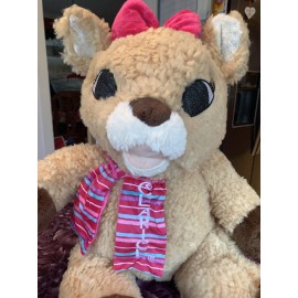 Dan Dee Extra Large 28" Clarice Rudolph The Red Nosed Reindeer Soft Stuffed Plush Pillow