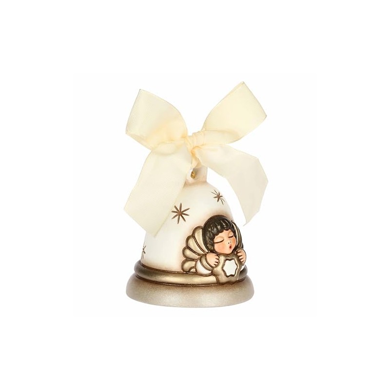 THUN - Limited Edition 2024 Bell with Angel Ceramic White