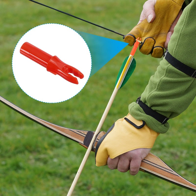 sourcing map Archery Arrow Nocks Plastic Carbon Arrow Inserts .244"/6.2mm
