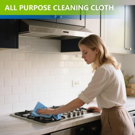 KLEENDOL All Purpose Cloths, Kitchen Dish Cloths, J Cloth Disposable Cleaning Cloth 50 Count/Pack,Blue