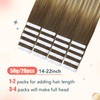 XDhair Tape-In Real Hair Extensions, 20 Pieces, 50 g, 55