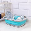 SAMMART 8L (2.11Gallons) Collapsible Plastic Dish Drainer with Drainer Board