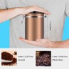 Coffee Container Large Airtight Stainless Steel Black Kitchen Storage Canister