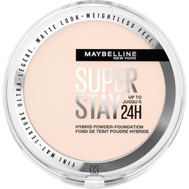 Maybelline Maybelline Powder Foundation, Long-lasting 24H Wear, Medium to Full Coverage, Transfer, Water & Sweat Resistant, SuperStay 24H Hybrid Powder Foundation, 03