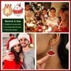 Christmas Earrings for Women Red Christmas Dress Earrings Cute Acrylic