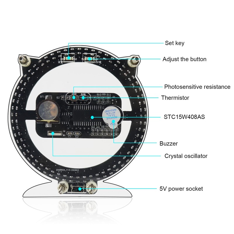 Yidab Electronic DIY Soldering Practice Learning Project Kit,Interesting Self Soldering