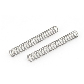 sourcingmap Compression Spring,304 Stainless Steel,6mm OD,0.6mm Wire Size,50mm Free Length,Silver Tone,10Pcs
