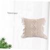 MERRYHAPY Unique Hand Woven Pillow Covers Linen Bolster Case Skin-Friendly