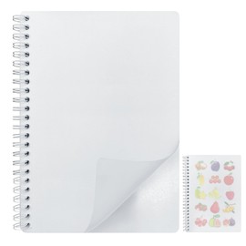 Reusable Sticker Collecting Book Storage Album Stickers Organizer Collection Notebook for Adults with Clear Plastic Cover 40 Sheets Blank Release Paper A5 Size