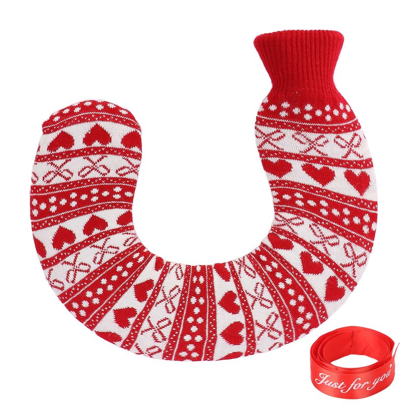 1L U Shaped Hot Water Bag Portable Neck Shoulder Warmer
