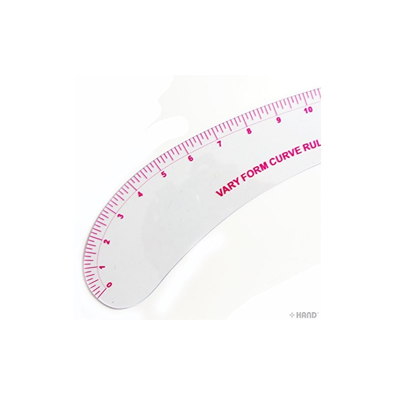 HAND Metric Vary Form Curve Ruler NO.12-118, Flexible,18 Inches