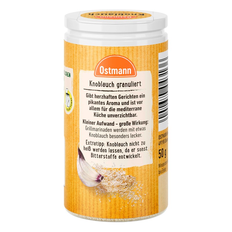 Ostmann Knoblauch granuliert 50 g Knoblauch zum Würzen von herzhaften