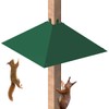 Khordin Metal Squirrel Baffle for 4x4 Post, Outside Wooden Pole