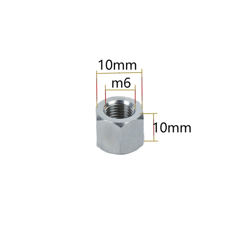 Smartsails 5PCS M6 X 1-Pitch 10mm Length 304 Stainless Steel