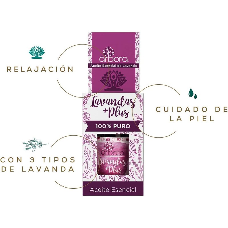 Árbora Aceite Esencial de Lavanda Plus puro para difusor y