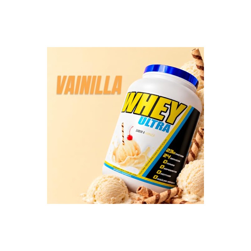 BHP NUTRITION WHEY ULTRA Proteína de Suero, Vainilla, 2 LBS