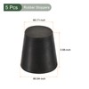 YOKIVE Pack of 5 Rubber Plugs Conical Plugs with High