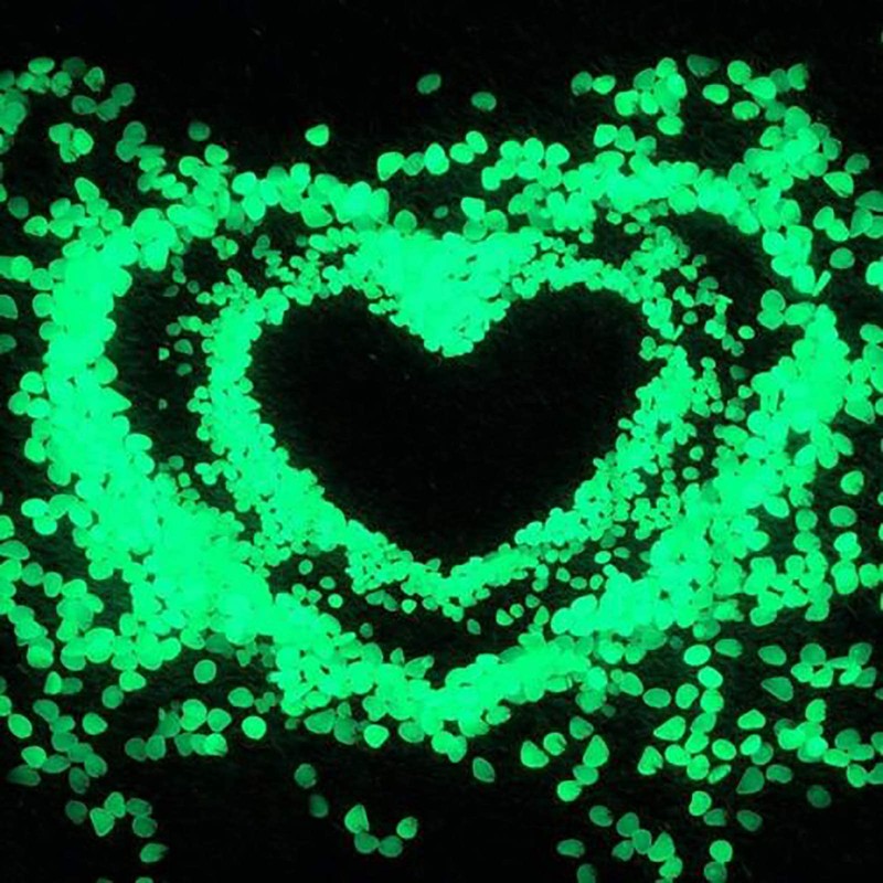 Pebble Stones 100Pcs, Luminous Cobblestones Glowing in Dark Glow Pebble