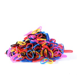 Mini Rubber Bands for Women Cute Elastic Colorful Hair Bands 1000pcs Mixed Colors