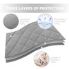TILLYOU Pack and Play Sheet - Soft Quilted Crib Cover