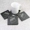 4 x 'Directors Clapper Board' 10cm Square Slate Coasters (CR00171393)