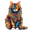 Jigfoxy Maine Coon Cat Wooden Puzzle for Adults, Wooden Puzzle