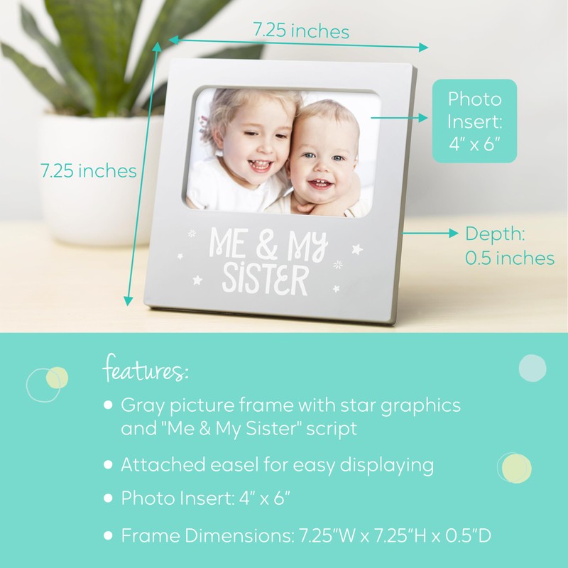Tiny Ideas Me & My Sister Sentiment Keepsake Frame, Gift