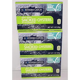 SMOKED OYSTERS IN COTTONSEED OIL, 3 Ounce (Pack of 3)