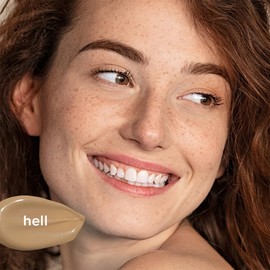 JUNGLÜCK Getöntes Serum Gesicht – Vegan | Pflegende Foundation mit Hyaluron | Gesichtsserum für einen natürlichen No-Make-Up Look mit leichter Deckkraft für einen gleichmäßigen Teint - Hell