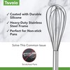 Tovolo Whisk 9 Inch Heavy Duty Silicone Wire Stainless Steel